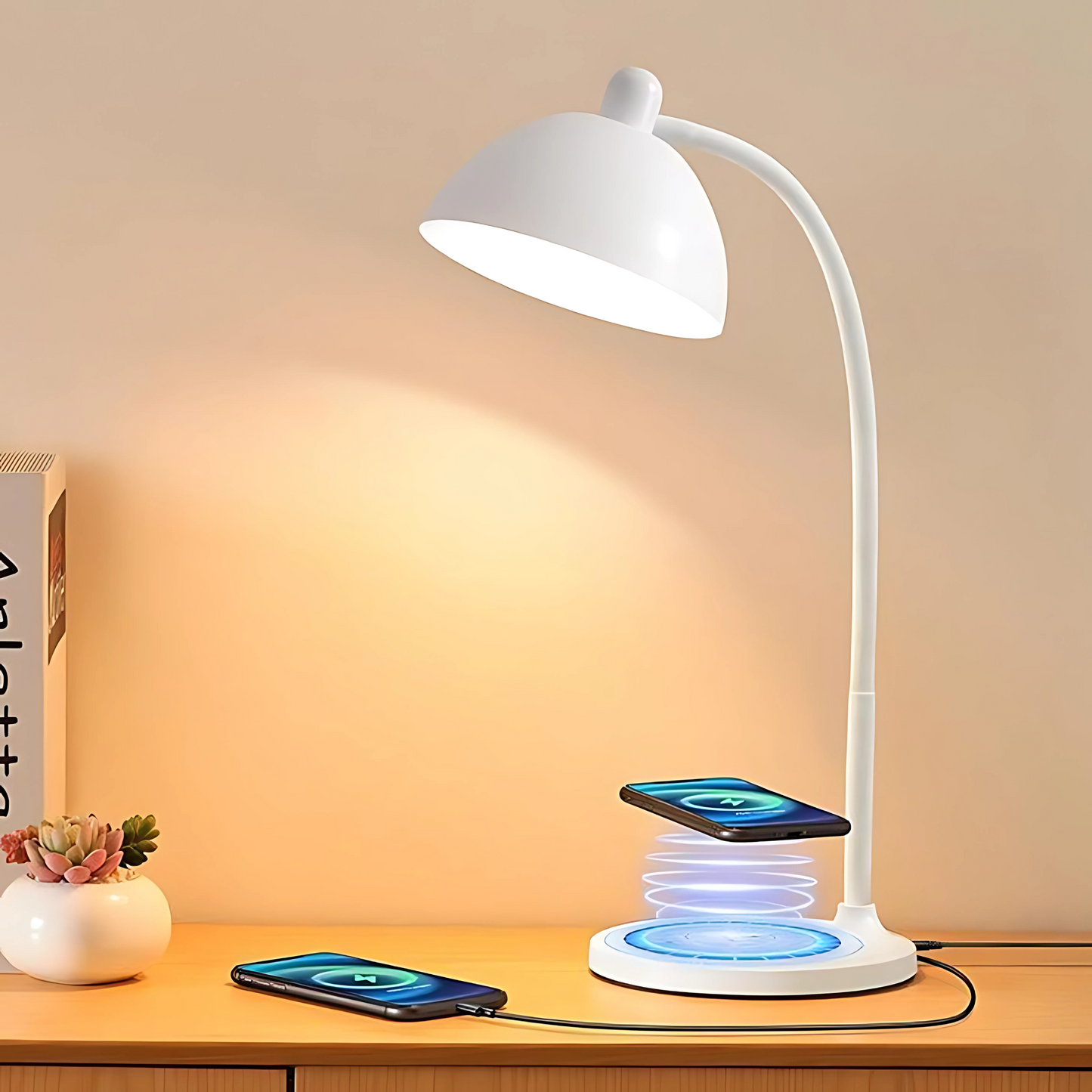 Wireless Charger Desk Lamp Suitable for Home Office