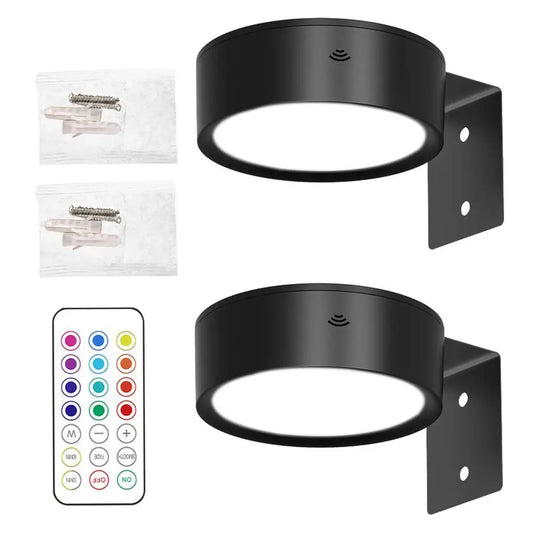 2Pcs LED Wall Sconces Lights 13-Color RGB