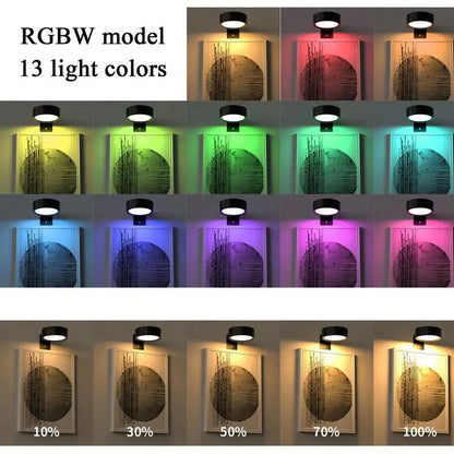 2Pcs LED Wall Sconces Lights 13-Color RGB